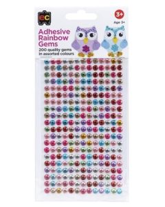 Gems Rainbow Adhesive Pack of 200