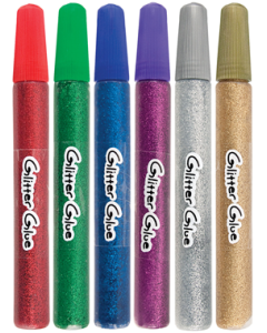 Glitter Glue Pens - Assorted Set 6