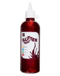 Glitter Paint Red 500ml 