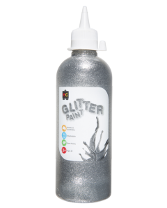 Glitter Paint  Silver 500ml