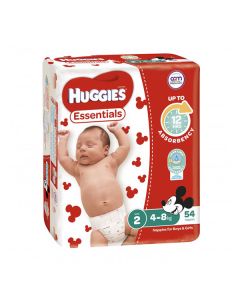 Huggies Essentials Nappies Infant Size No.2 (4-8kg) ctn 216
