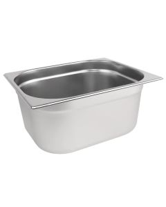 Vogue Stainless Steel Gastronorm 1/2 - 100mm deep Tray