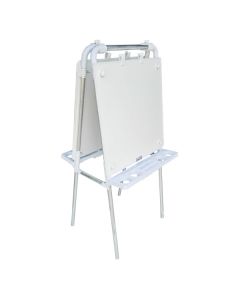 Double Aluminium Easel with 2 Outdoor White Perspex Boards 60 x 60cm