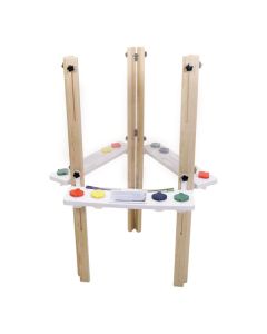 Easel Wooden Triple Frame Only
