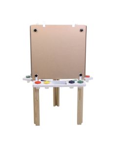 Triple Wooden Easel with 3 MDF Boards 60 x 60cm