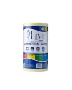 Wipes Livi Commercial Heavy Duty Yellow 45m Roll