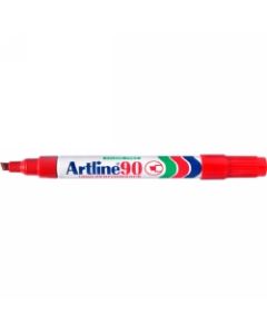 Artline 90 Chisel Tip Permanent Marker Red Single