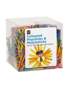 Popsticks and Matchsticks Coloured Pk1800