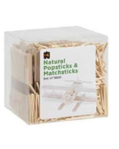 Popsticks and Matchsticks Natural Pk1800