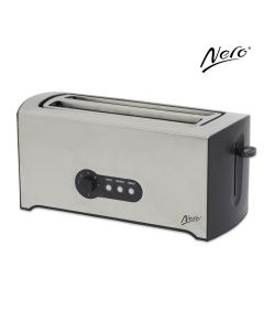 Nero Stainless Steel Rectangular Toaster 4 Slice