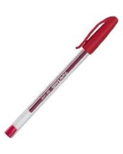 Pens Inkjoy 100 Clear Barrel Red Pk12