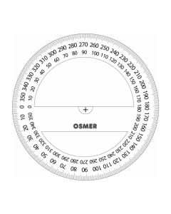 Protractor 360 Degrees 10cm clear
