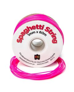 Spaghetti String1mm x 60m Fluoro Pink 