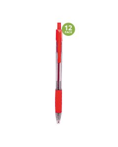 Deli Retractable Ball Pen M/Red Box of 12
