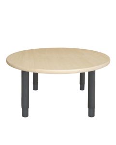 Round Table 800 x 800mm Birch -  Charcoal Legs Toddler 45cm