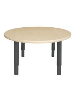 Round Table 800 x 800mm Birch - Charcoal Legs Junior 50cm