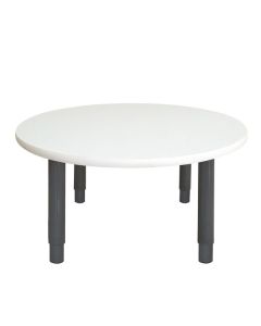 Round Table 800 x 800mm White - Charcoal Toddler Legs 45cm