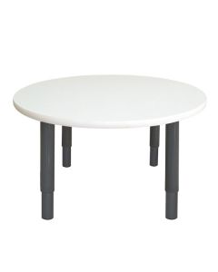 Round Table 800 x 800mm White -  Charcoal  Junior Legs 50cm