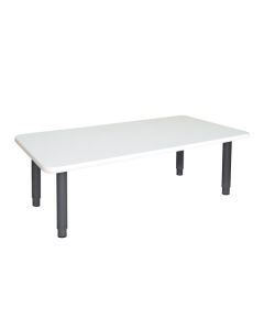 Rectangle Table 1200 x 750mm White - Charcoal Toddler Legs 45cm