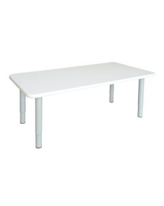 Rectangle Table 1200 x 750mm White  Junior Legs 50cm