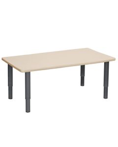 Rectangle Table 1200 x 750mm Birch - Charcoal Legs Primary 56cm