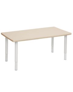 Rectangle Table 1200 x 750mm Birch - White Legs Toddler 45cm