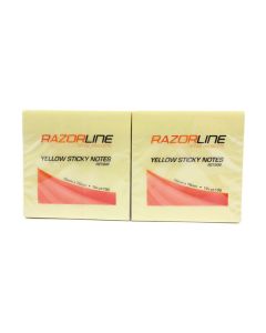 Razorline Sticky Note Yellow 76 X 76 Pack 12