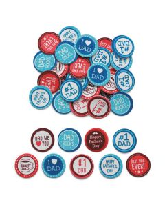Foam Stickers Dad Badge Pack of 54