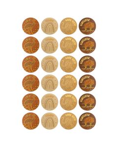 Country Connections Holographic Gold Foil Merit Stickers Pack of 72