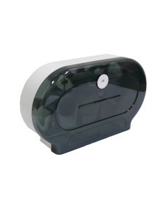 Jumbo Toilet Roll Dispenser Double D595 Transparent