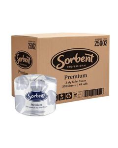 Sorbent Premium Toilet Paper 2ply 300's Ctn48