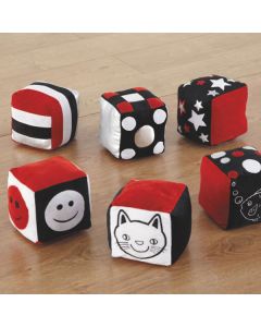 Baby Black and White Soft Cubes Pack of 6