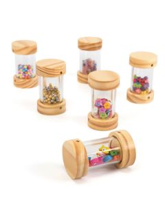 Wooden Stackable Rattles Pack of 6