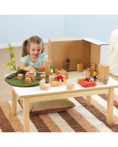 Toddler Wooden Small World Dolls House Accessory Set of 15