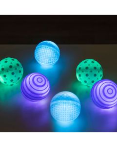 Light Up Tactile Glow Spheres Set of 6