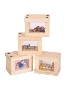 Wooden Bead Blocks Pack of 4