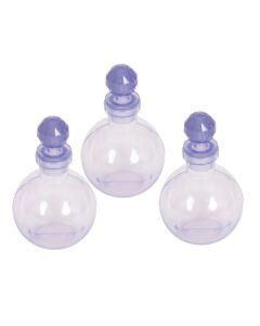 Clear Potion Bottles Pack of 3