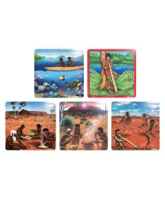 Aboriginal Life Puzzles Set of 5