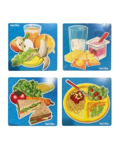 Daily Food Puzzles 4 Piece Set of 4