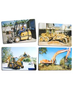 Heavy Machinery Photographic Puzzles Set of 4