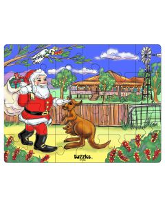 Santa in the Outback 24 Piece Puzzle