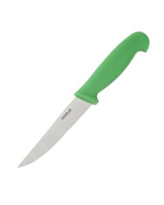 Hygiplas Serrated Vegetable Knife Green 100mm