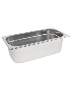Vogue Stainless Steel 1/3 Gastronorm Tray 100mm