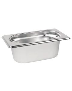 Vogue Stainless Steel 1/9 Gastronorm Tray 65mm