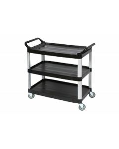 Utility Cart Edco 3 Shelf Black