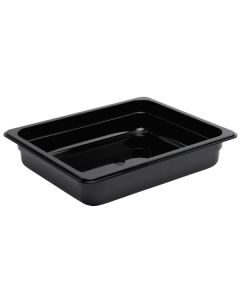 Vogue Black Polycarbonate 1/2 Gastronorm Tray 65mm