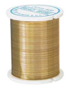Wire Beading Gold 22m