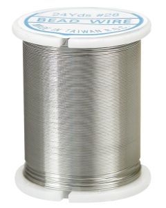 Wire Beading  Silver 22m