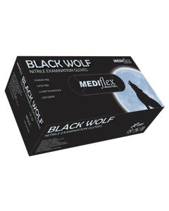 Black Wolf Nitrile Powder Free Examination Gloves Medium [Box of 100]