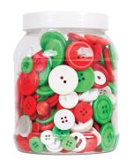Basics Buttons Xmas Colours 600g